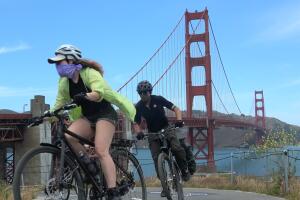 San Francisco Covid-19 at Golden Gate Bridge