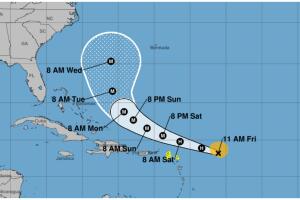 Huracán Erin Caribe