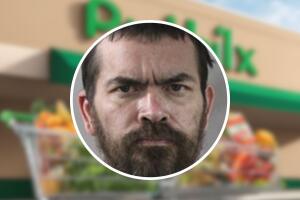 Andrew Sylvester fue arrestado por robar más de $450 en productos de un Publix de Florida en menos de 15 minutos.