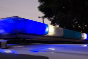 lights on a patrol car