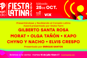 El iHeartRadio Fiesta Latina 2025 se realizará el 25 de octubre.