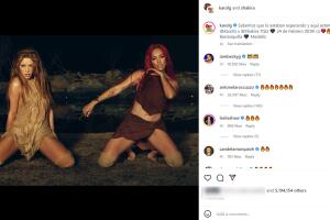 Shakira y Karol G colaboración