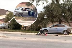 conductor muere prensado choque oeste san antonio texas