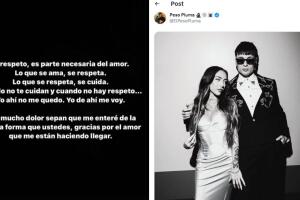 Nicki Nicole publicó mensaje y Peso Pluma una foto en medio del escándalo