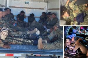 Arrestos en la frontera de Arizona de inmigrantes indocumentados.