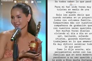 Carmen Villalobos dedicó su premio a sus compañeros fallecidos durante ataque en el rodaje de 'Sin senos sí hay paraíso' y este domingo publicó en Instagram un mensaje en el que compartió que es "muy difícil asimilar todo lo que pasó". 