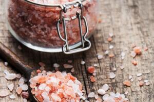 Pink salt from the Himalayas