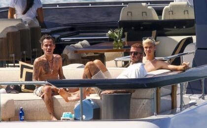 Marc Anthony y David Beckham