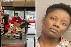 Acusan a Lynda Ukeh de golpear a un empleado de H-E-B en Houston