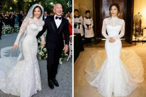 Jeff Bezos y Lauren Sánchez en su primera fotografía pública como esposos