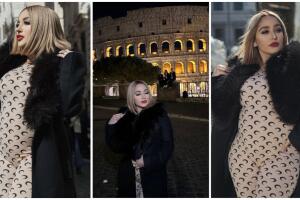 Daisy Anahy embarazada en Roma