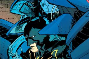 Batman entrando a la armadura