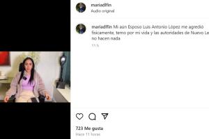 María Elena Delfín apareció en un video en Instagram acusando a 'El Mimoso' de supuesta violencia contra ella. 