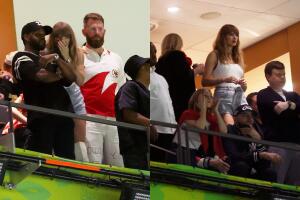 Taylor Swift pareció no creer el resultado del equipo de su novio.  