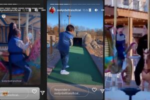 Evelyn Beltrán no solo pasó el fin de semana con Toni Costa. También paseó con su hijo Timothy.