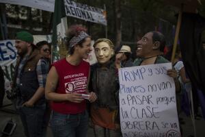 Protesta contra Trump en México