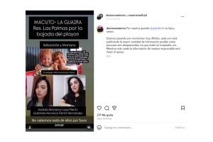 Así se reportó la desaparición de Gabriela Fleritt.