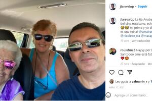 El sobrino de Anabel Gutiérrez publicó esta imagen de la querida actriz.