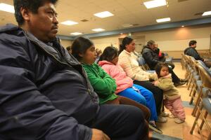 Immigration Outreach Group Passes Out "Know Your Rights Cards"