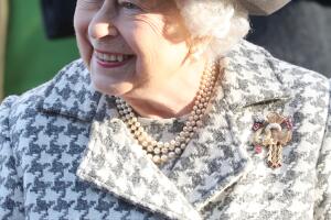 The Queen Attends Church At Hillington In Sandringham