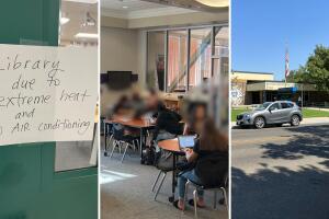 Estudiantes de Fresno sufren las altas temperaturas y la falta de mantenimiento a los sistemas de calefacción de los planteles.