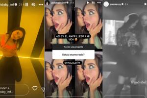 Ardis Baby contestó en Instagram que el amor "llegó a su vida" junto con fotos en las que Paula Levy le da besos. 