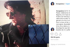Fiona Palomo recuerda a su padre en Instagram