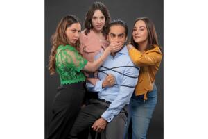 Protagonistas de la micronovela 3x1: Tres Esposas para un Marido