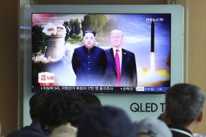Kim y Trump en Singapur