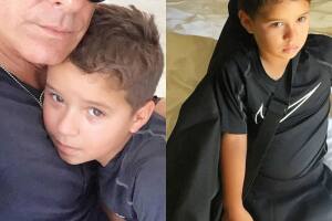 Fernando Carrillo con su hijo