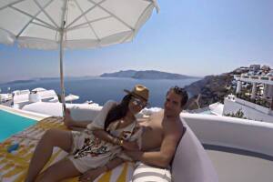 Galilea Montijo en Grecia