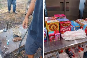 albergue bastrop ministries in the streets hands up high agua ayuda apoyo texas