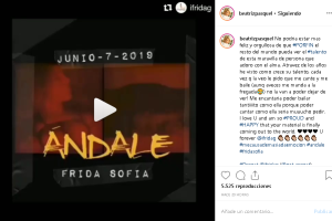 Frida Sofía se lanza como cantante