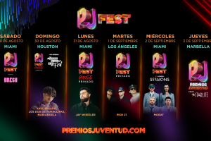 Calendario eventos PJ Fest Premios Juventud 2026