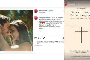 Thalí García despidió con amoroso mensaje a su ex y padre de su hija.