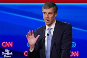 Democratic presidential candidate and former Rep. Beto O'Rourke speaks during the fourth U.S. Democratic presidential candidates 2020 election debate at Otterbein University in Westerville, Ohio U.S.