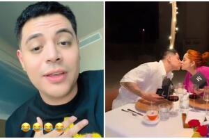 Eduin Caz y su esposa