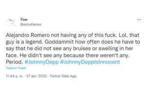 Reacciones al testimonio de Alejandro Romero, portero de Johnny Depp