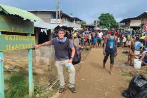 Juan Carlos Aguiar en Bajo Chiquito, Panama