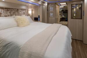 Justin Biebers' new touring motor home.