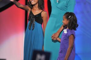 Michelle Obama, wife of US Democratic pr