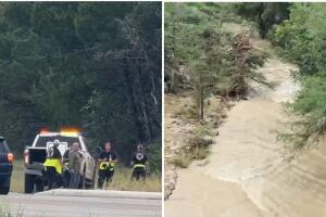 Equipos de emergencia trabajaron durante más de 10 horas para localizar a una conductora arrastrada por las inundaciones en el condado de Bandera.