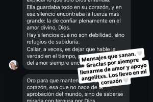 Ángela Aguilar compartió el mensaje de apoyo que le envió una fan.
