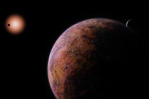 Exoplaneta orbitando enana roja