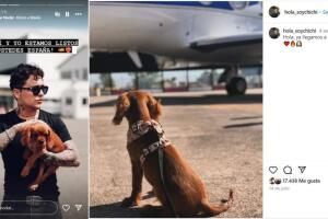 Así se dejaba ver Nodal con 'Chichí', la mascota que compartía con Ángela Aguilar.