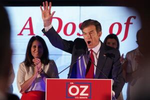 El famoso Dr. Oz no pudo asegurar la victoria para senador pese al respaldo de Trump y espera la definición del resultado en Pennsylvania.