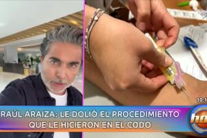 Raúl Araiza fue a parar al hospital ante los fuertes dolores que presentó.