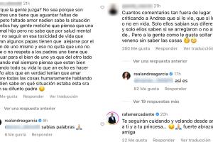Estos son algunos de los mensajes que Andrea García respondió ante las críticas que recibió tras la muerte de Andrés García. 