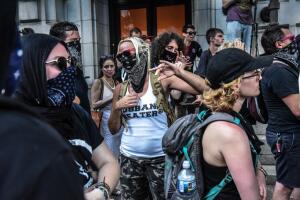 Alt-Right Groups Hold "Demand Free Speech" Rally At Freedom Plaza In Washington