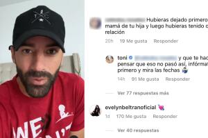Así defendió Toni Costa su relación con Evelyn Beltrán.